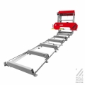 Trak taśmowy elektryczny z osłoną taśmy Holzmann BBS920PRO_400V, pozioma piła taśmowa, automatyczny, automatic, elektryczne sterowanie, posuw