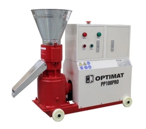 Peleciarka Granulator Paszy Peletu Optimat PP100PRO z Obudową 100 kg/h - Ø119 mm