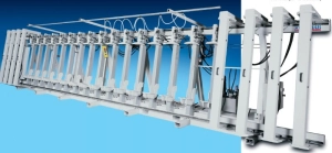 Prasa hydrauliczna do klejenia krawędzi laminowanych belek STROMAB SL2-SL3